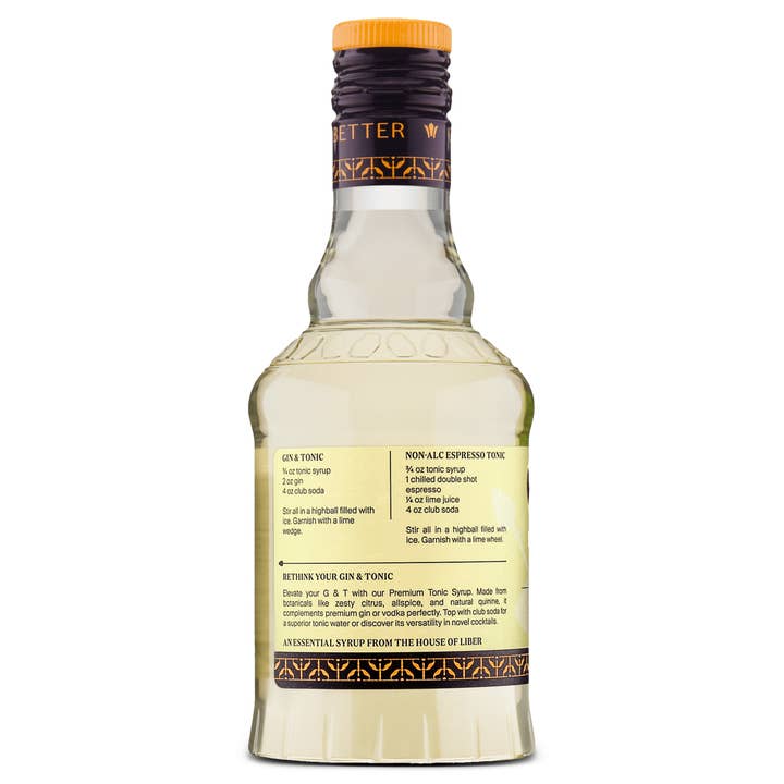 Liber & Co. - Wholesale Cocktailmix/siroop - Premium Tonic siroop