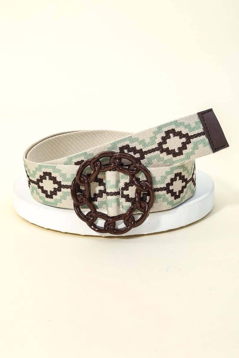 Anarchy Street - Wholesale Belt - Women's - Boho Braided Belt Solid Chain Buckle5