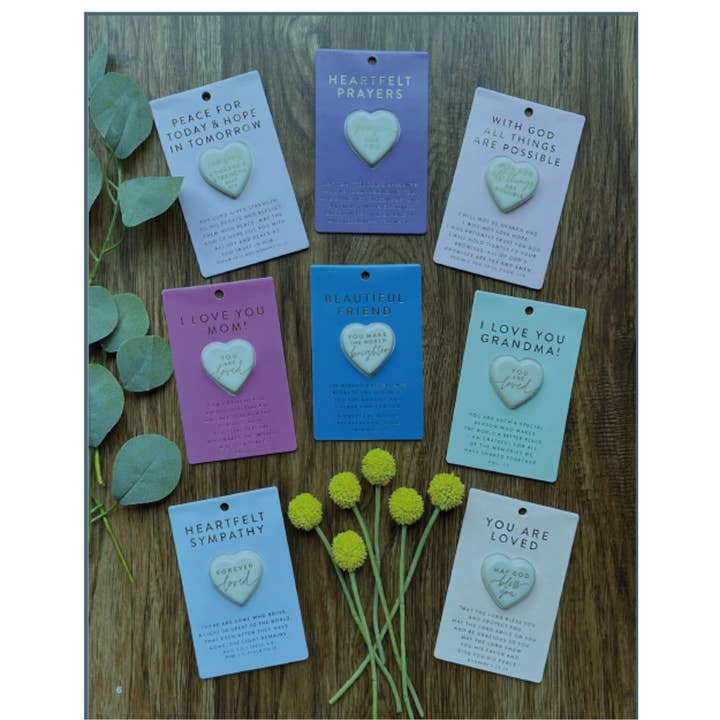 Dicksons - Wholesale Decorative Tabletop Object - LCP Heart Stone Card Beautiful Friend3