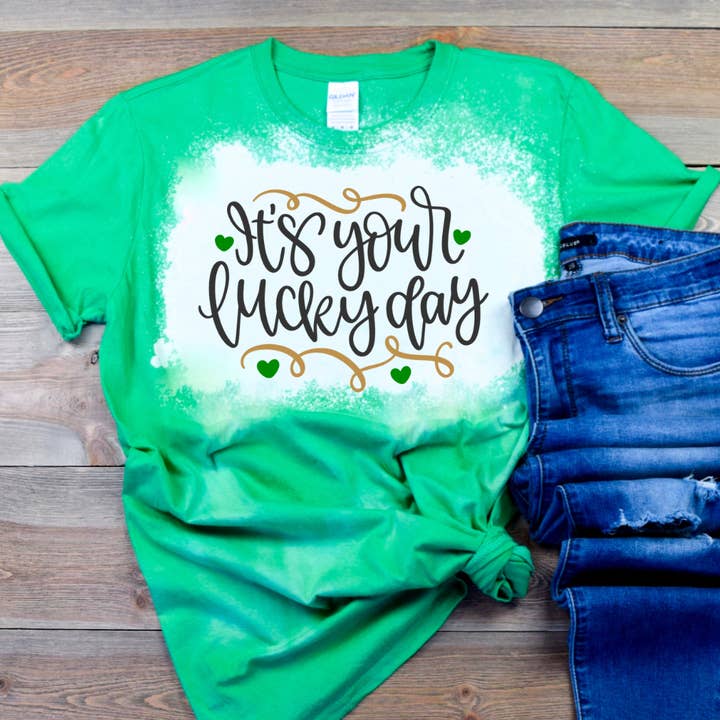 Chemise Its Your Lucky Day pour la Saint-Patrick pour la vente par Londas Trendy Tees