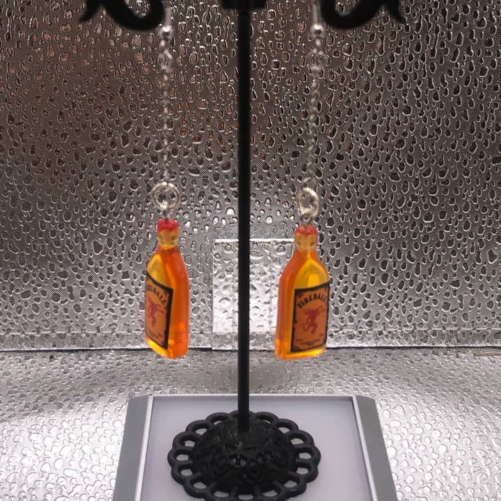 S and E Hobbies and Collectables - Wholesale Dangle Earrings - Fireball whiskey drop earrings0