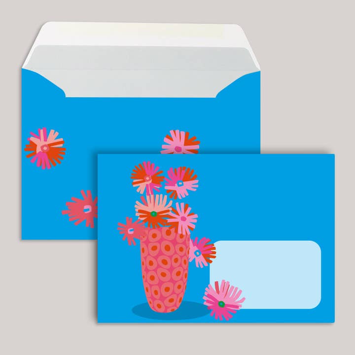 Enveloppe - style néon - Coral Pop pour la vente par nobis design