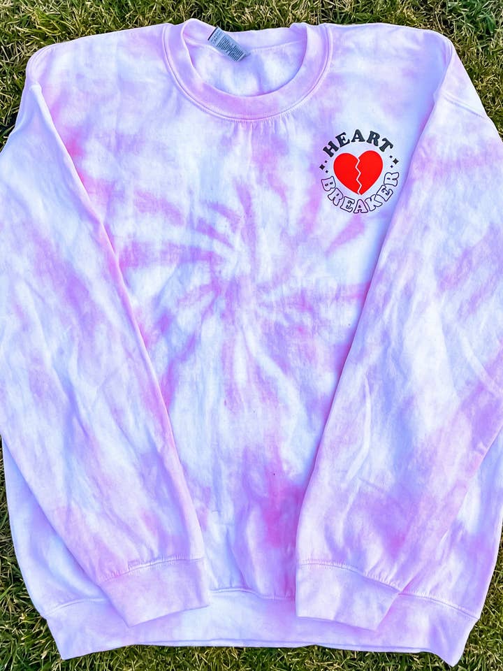 Chandail tie-dye pour enfant - Heartbreaker pour la vente par To Tie-Dye for Clothing