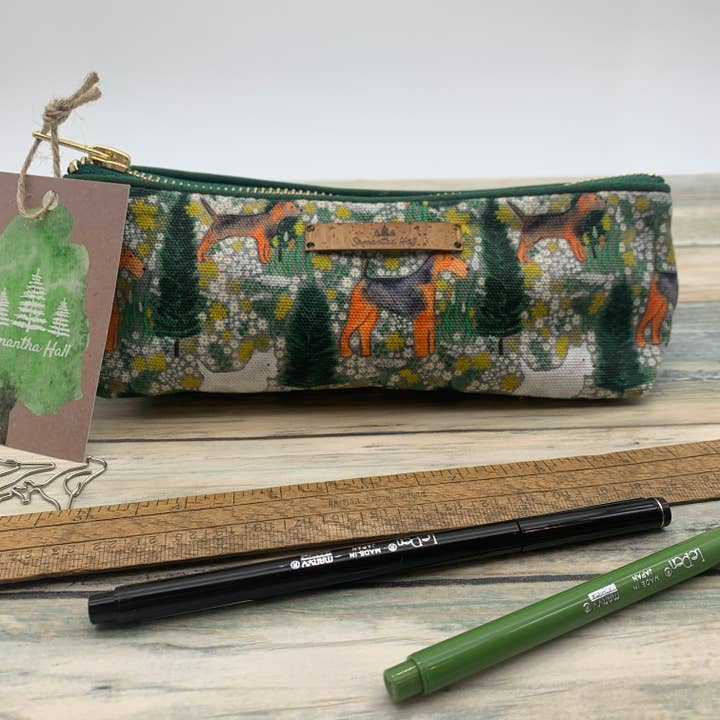 Terrier pencil case for wholesale by Samantha Hall Designs