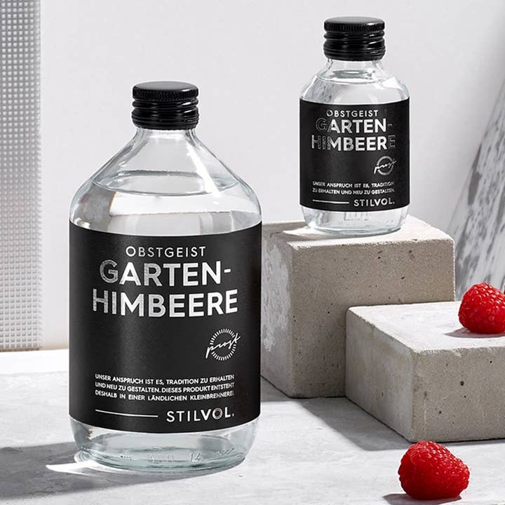 Gartenhimbeere Obstgeist 40% Vol. – 500ml für den Großhandel von STILVOL.