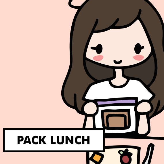 Pack Déjeuner/Pique-Nique Sarah Stickers pour la vente par Stickies by C&S