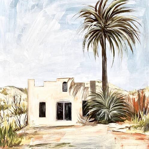 Desert landscape canvas art print - west texas big bend for wholesale by Meredith Oneal Art