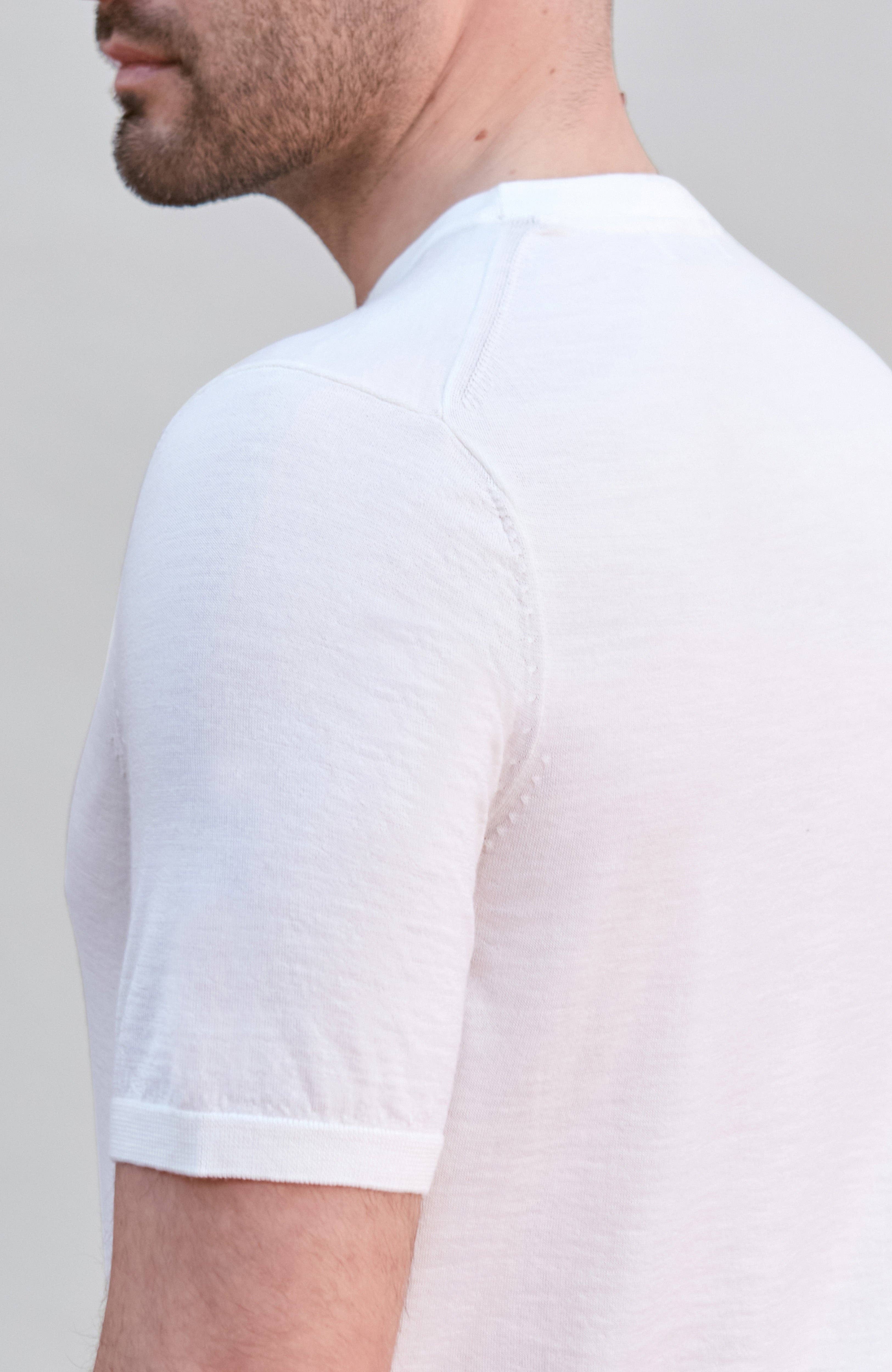 Paul James Knitwear – wholesale T-shirt – men's – Mens Superfine Merino Wool Knitted T-Shirt18