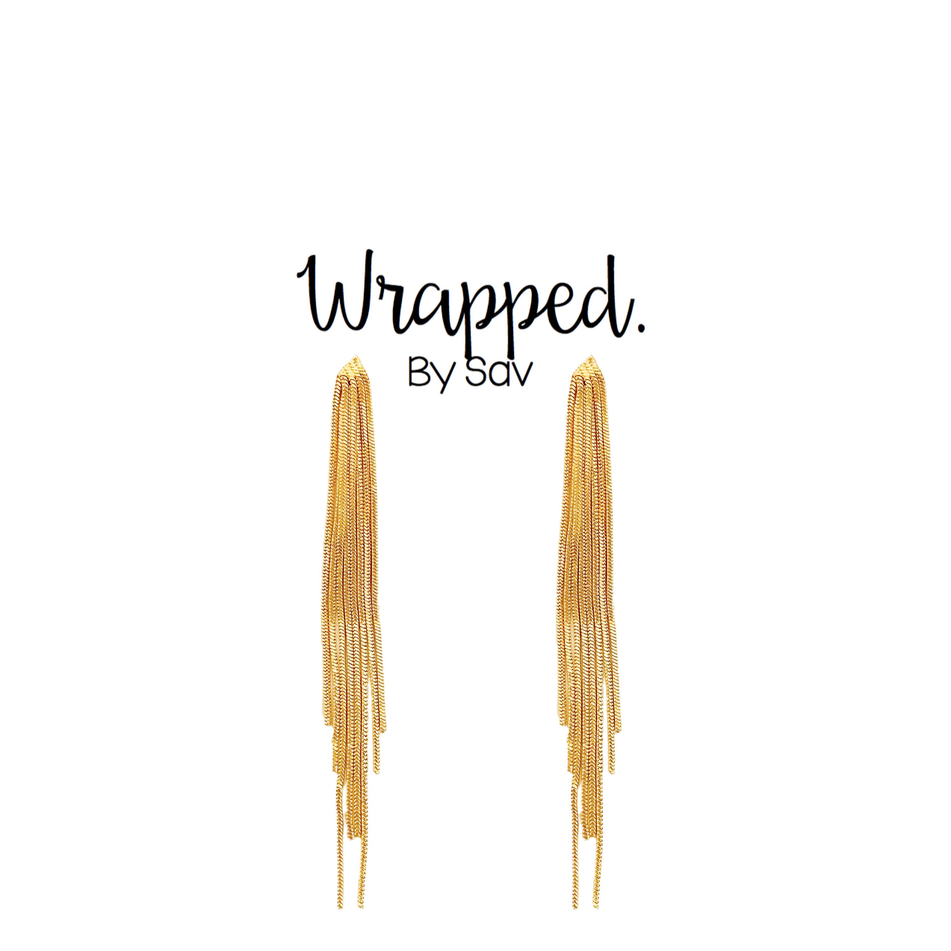 Wrapped. By Sav - Vente Boucles d'oreilles pendantes - Clous Chantelle0