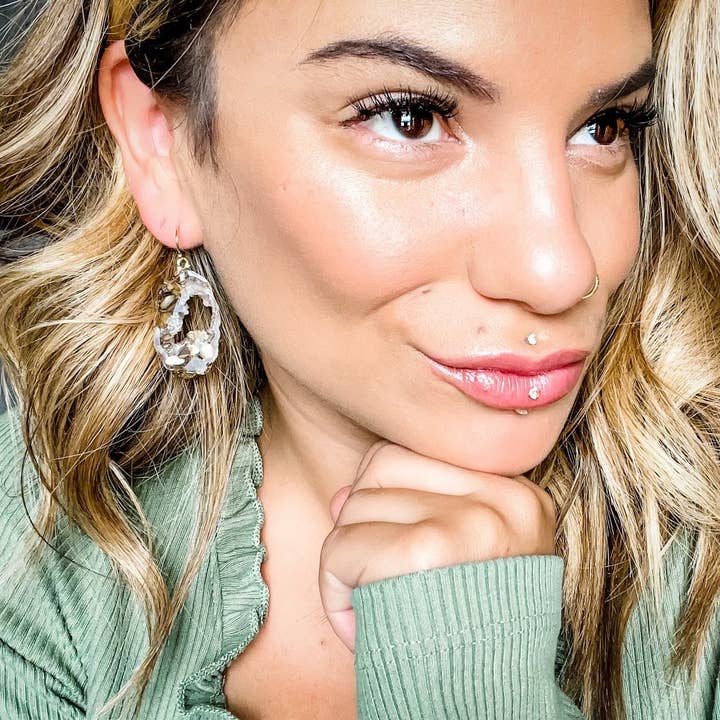 Dixie Bliss - Wholesale Dangle Earrings - Desert Geode1