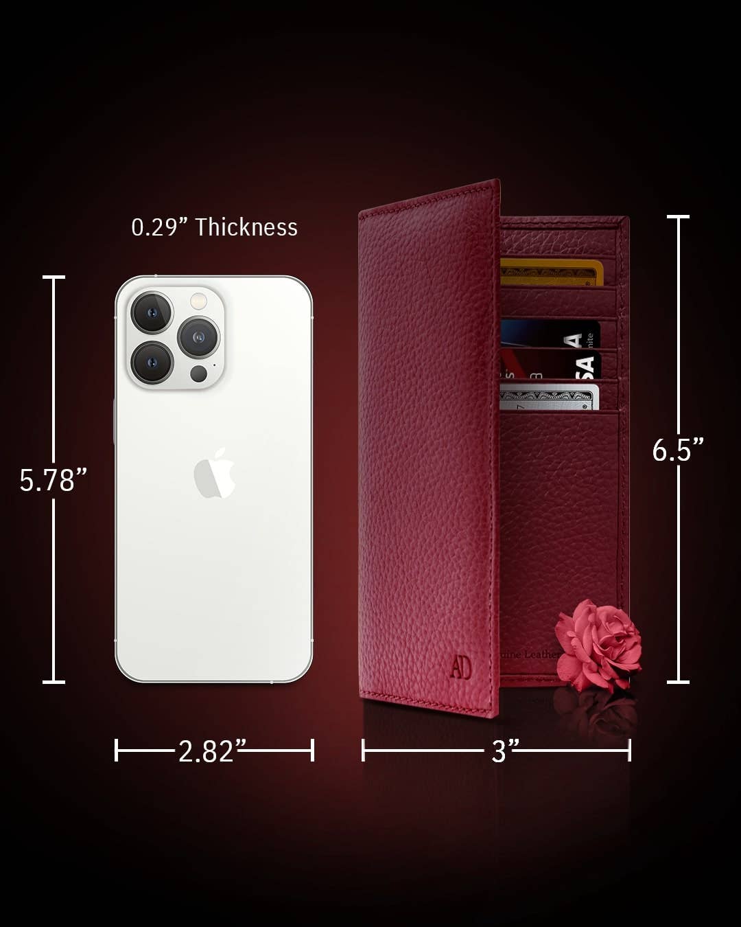 Access Denied Accessories - Wholesale Wallet - Unisex - Genuine Leather Checkbook Cover For Women &Men RFID Blocking11