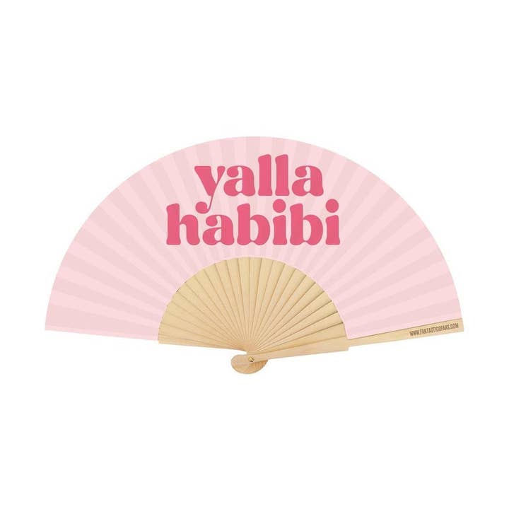 Yalla Habibi Slogan 23cm ventilator for engroshandel hos Fantastico Fans UK Limited