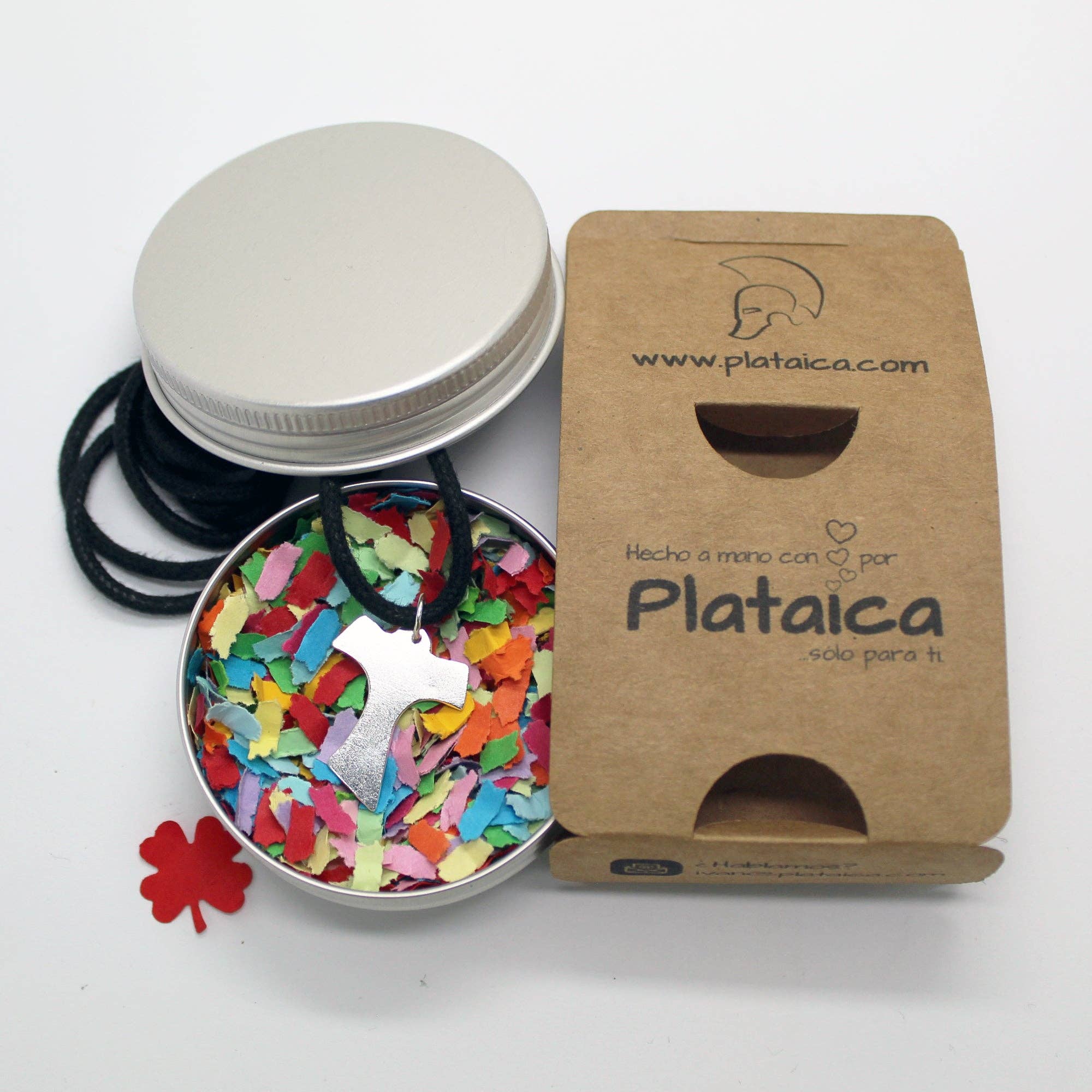 Plataica - Wholesale Pendant/Charm Necklace - Silver Tau pendant of the Camino de Santiago4