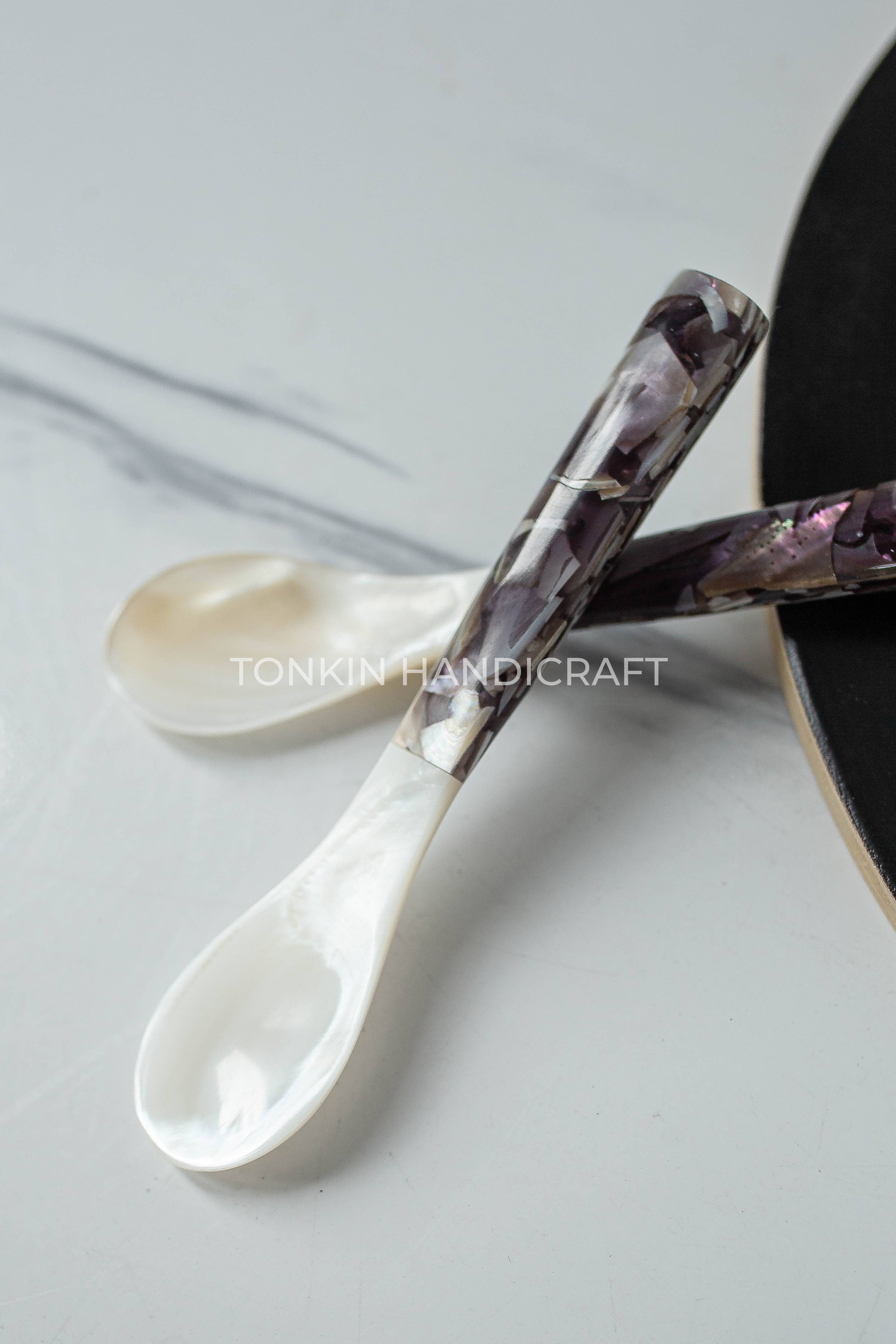 Tonkin Handicraft - Wholesale Table Spoon (Cutlery) - Bla Mother of Pearl Seashell Spoon5