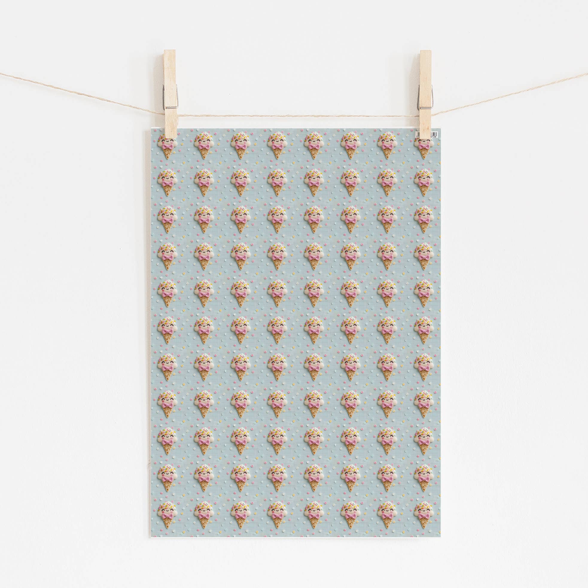 Timmy Loves – wholesale Flat wrap – Ice Cream - Flat Wrap1