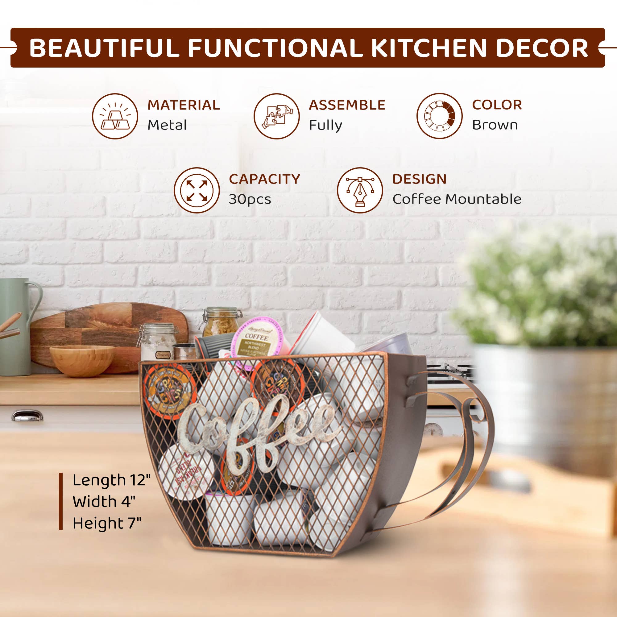 MADE EASY KIT - Wholesale Kitchen Storage/Organizer - Made Easy Kit Coffee Pod Organizer - Home Functional Décor49