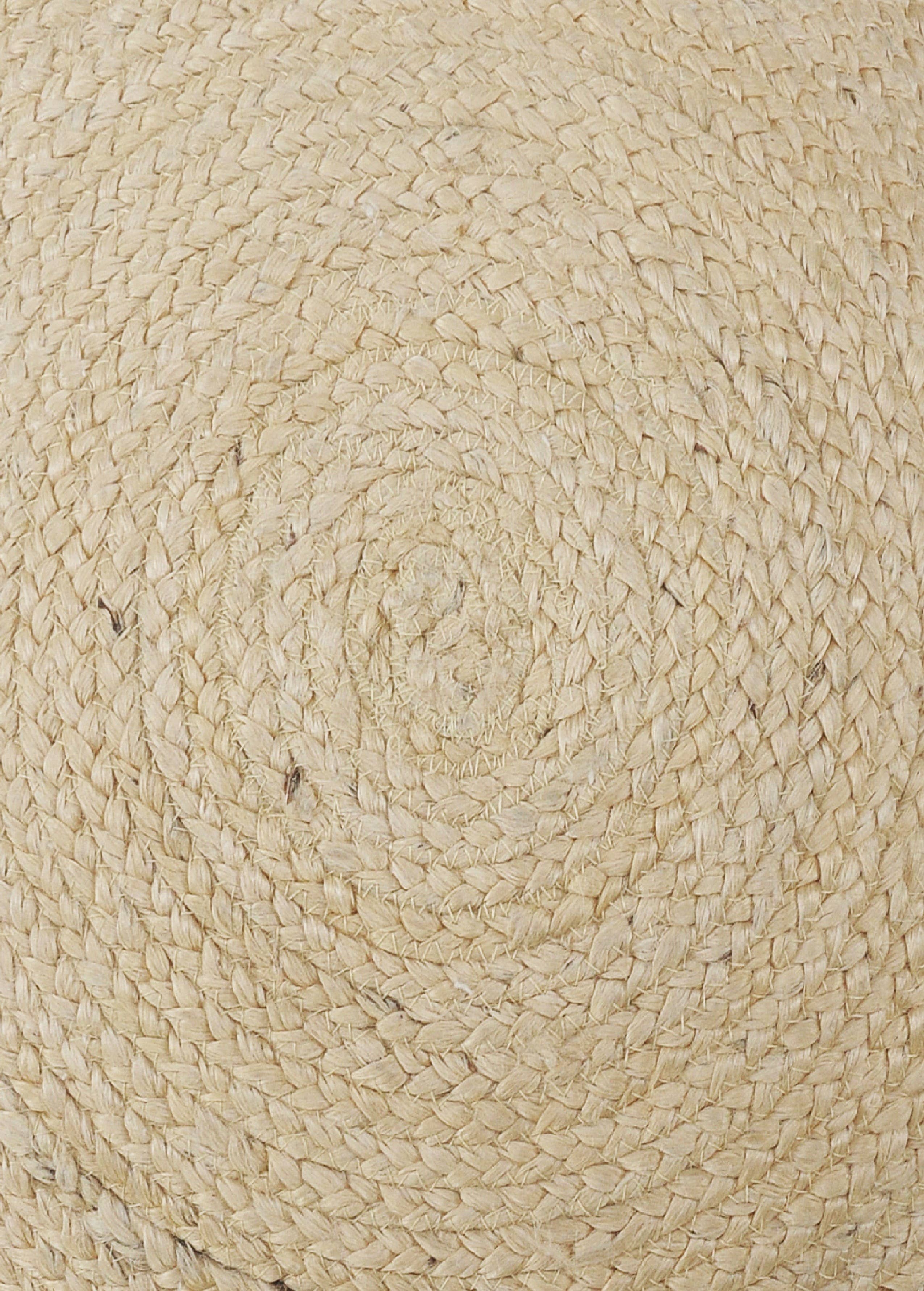 Tan Jute Accent Pillow with Pom-Pom Edging – Square or Round for wholesale on Faire6