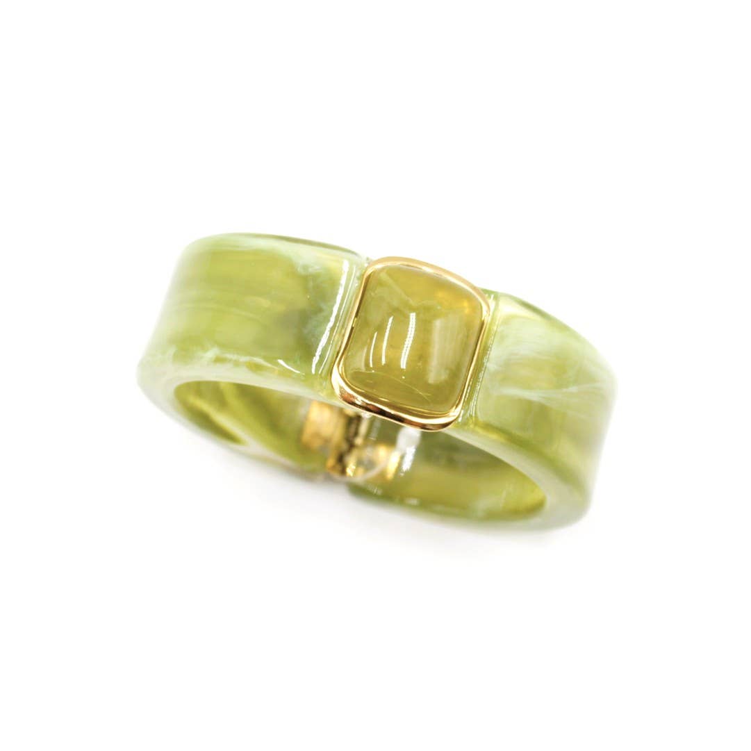 Reference Mode - Wholesale Bangle Bracelet - Resin bangle bracelet with cabochon