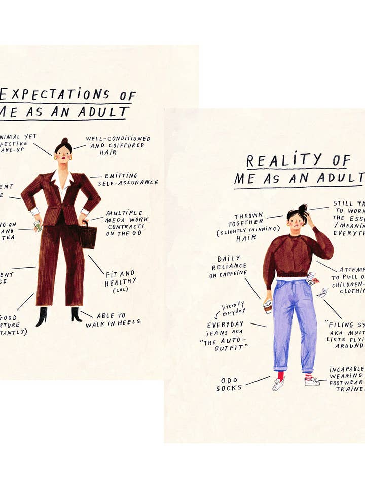 Mig som voksen (sæt med dobbelt print) for engroshandel hos Nina Cosford