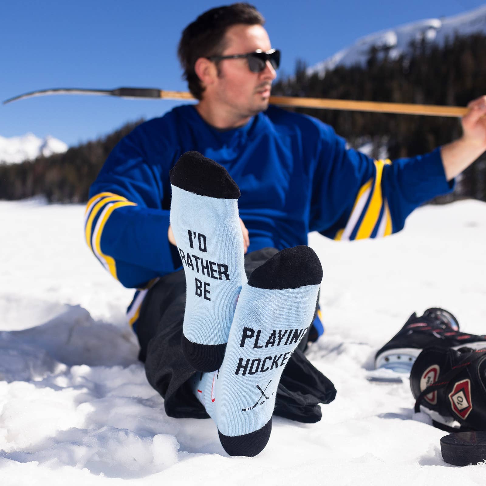 Lavley – Großhandel Socken - Unisex – Ich würde lieber Hockeysocken spielen8