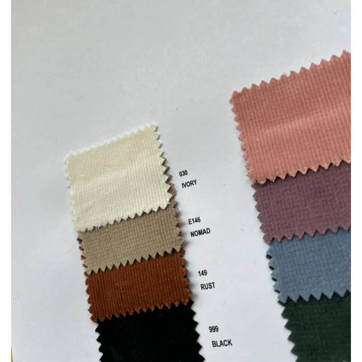 BelieveWorks - Wholesale Craft supplies - 16 Wale Corduroy Fabric - Cotton-Spandex Blend by The Yard