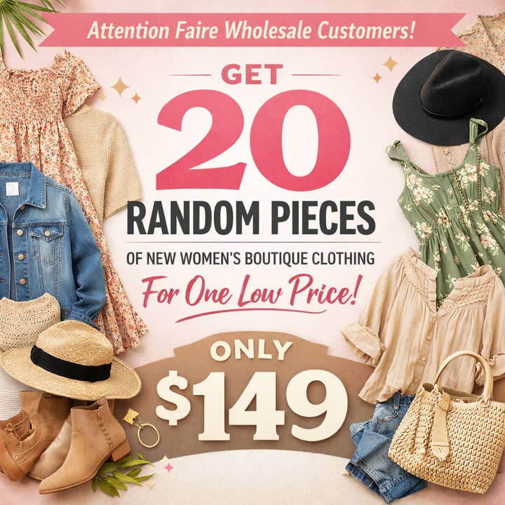 20 Piece Women’s Boutique Clothing Mystery Bundle for wholesale by Bayou Born