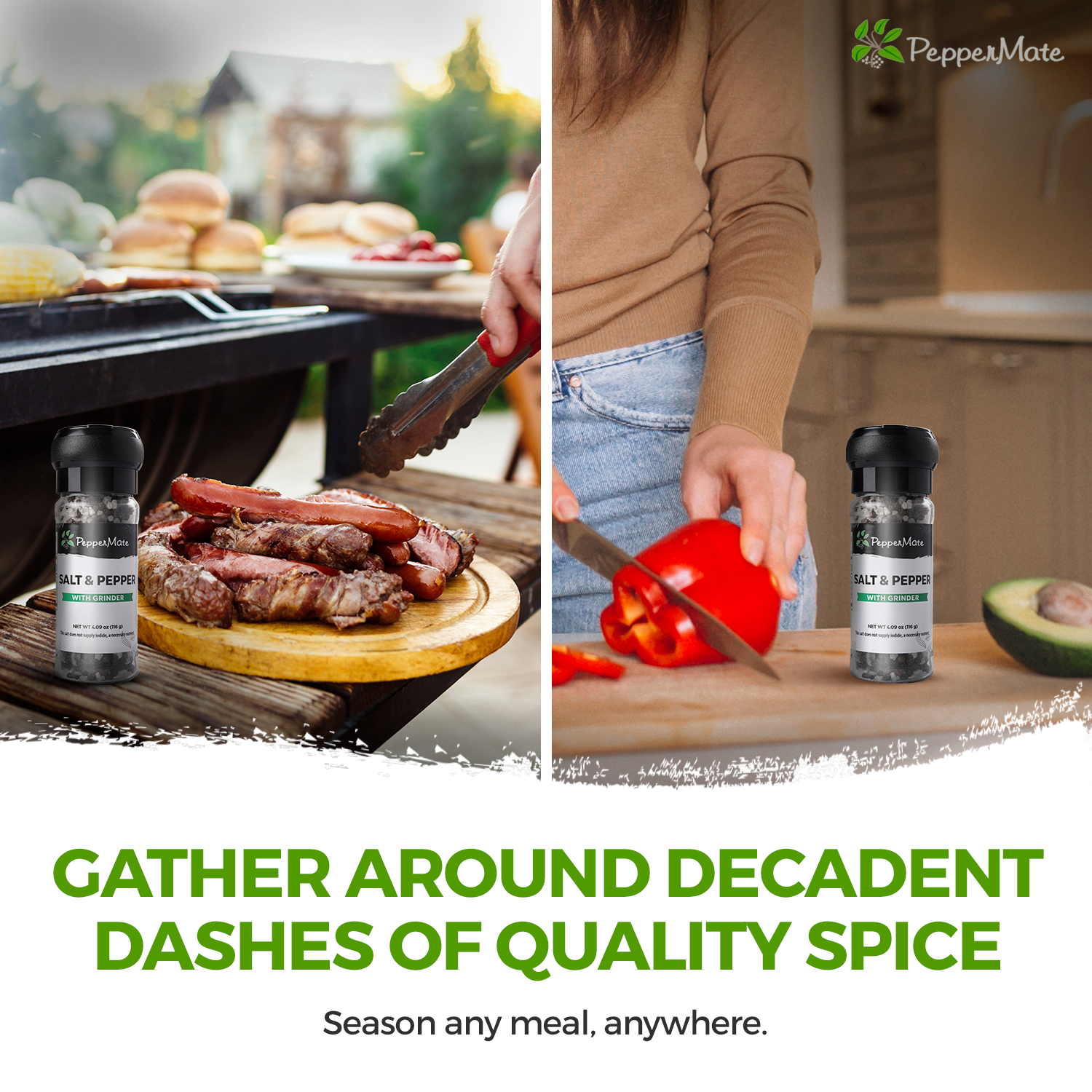 Peppermate – Engroshandel Salt- og peberbøssesæt – Engangs salt & peberkværn - 4.09 OZ7