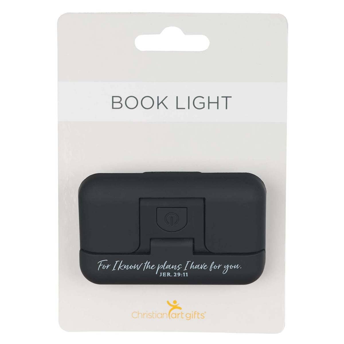 Christian Art Gifts - Wholesale Booklight - Book Light Black I Know the Plans Jer. 29:111