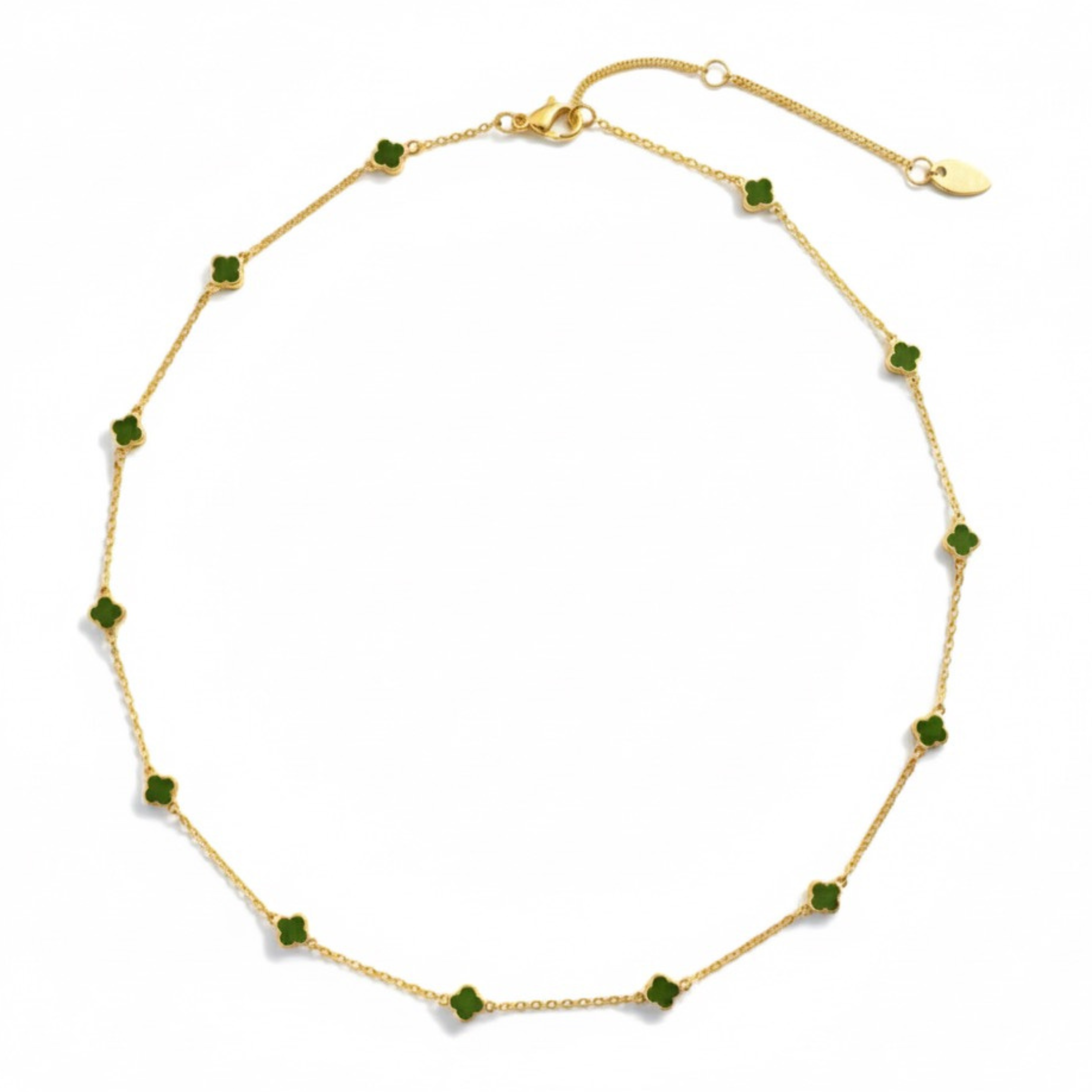 Ellison+Young - Wholesale Pendant/Charm Necklace - Petite Colored Clover Necklace9