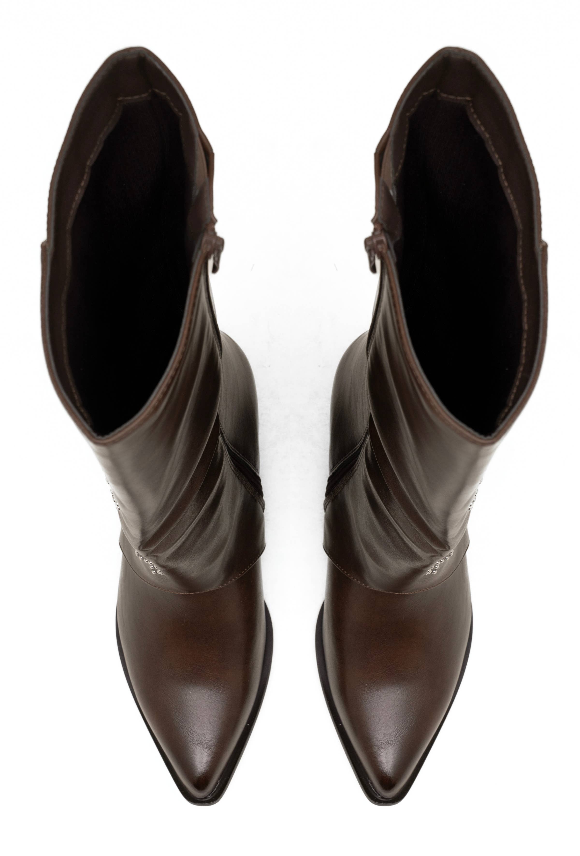 C'M PARIS - Wholesale Cowboy Boots - Women's - Western Boot with Stud Embroidery 92634