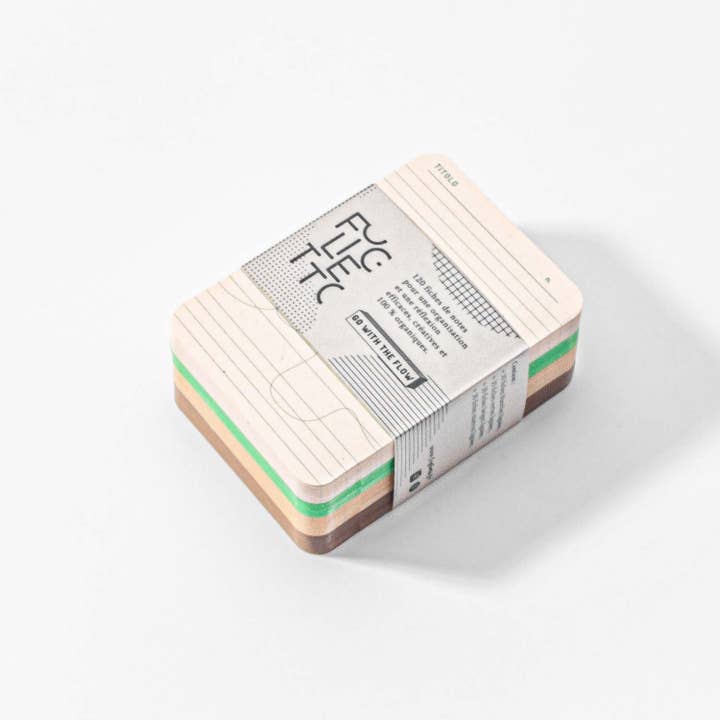 Foglietto - Wholesale Stationery/Notecard Set - Go with the flow - Deck of A7 memo cards