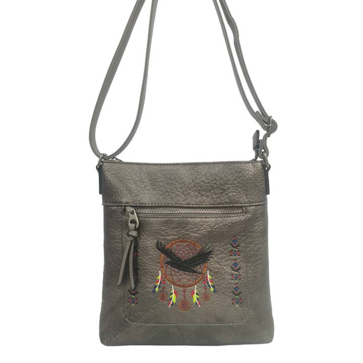 Native Design Vegan Leather Women's Shoulder Bag for wholesale by Darling's Canada