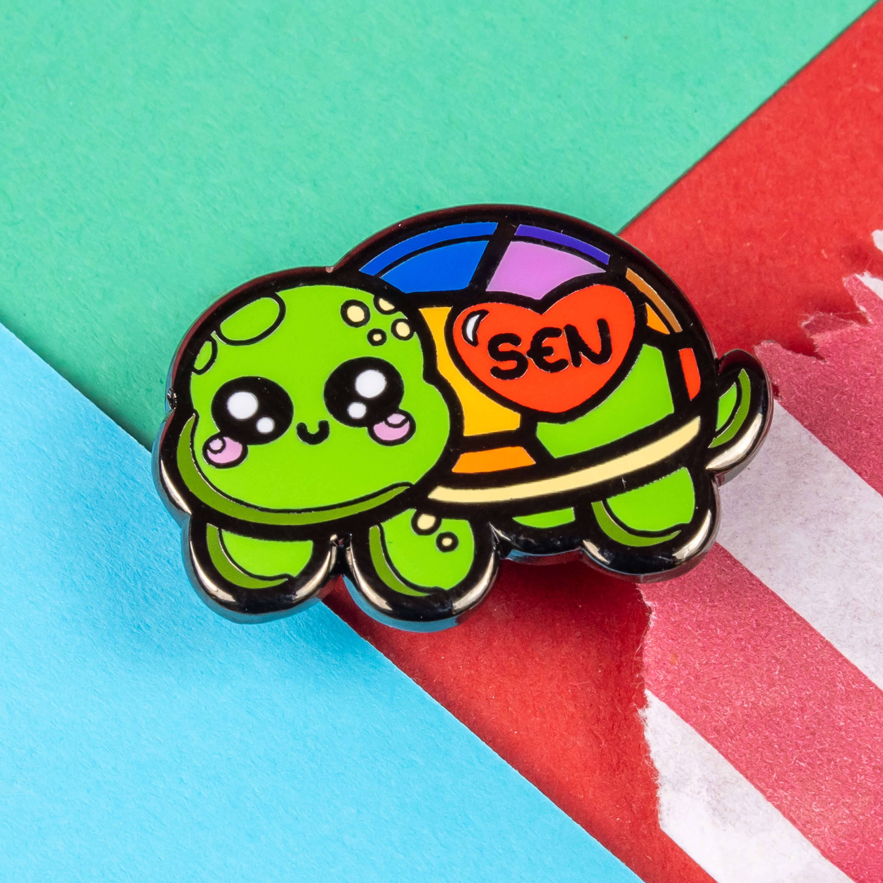 Innabox Ltd - Wholesale Lapel Pin/Button - Speshell Educational Needs Tortoise Enamel Pin - SEN - Special Educational Needs4