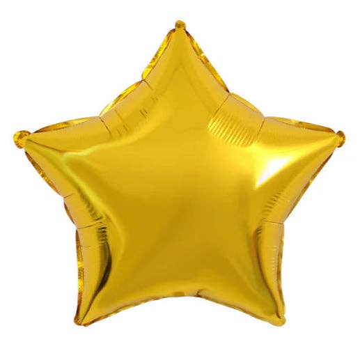 Star Shaped Foil Balloons - 18 in. Gold for wholesale by THE BALLOON HUB
