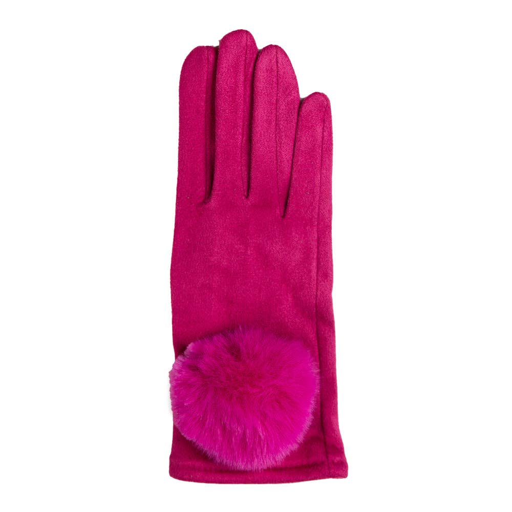 Top It Off - Wholesale Gloves - Women's - Mariah Glove with Oversized Pom Pom -Warm & Chic - Winter 20252