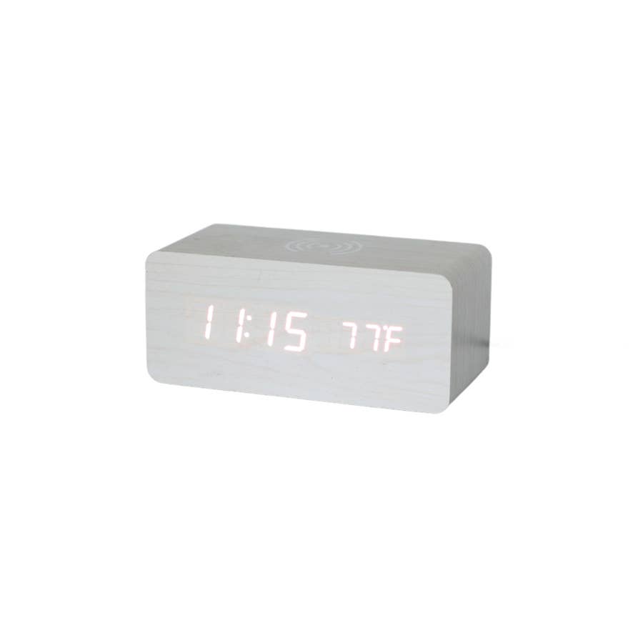 Fisura – Reloj despertador digital rojo con LED. Reloj indicador