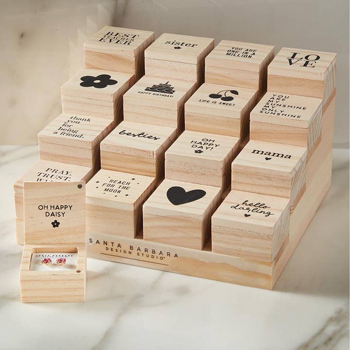 Santa Barbara Design Studio by Creative Brands - Wholesale Stud/Post Earrings - Treasure Box Earrings - Pray. Trust. Wait.5