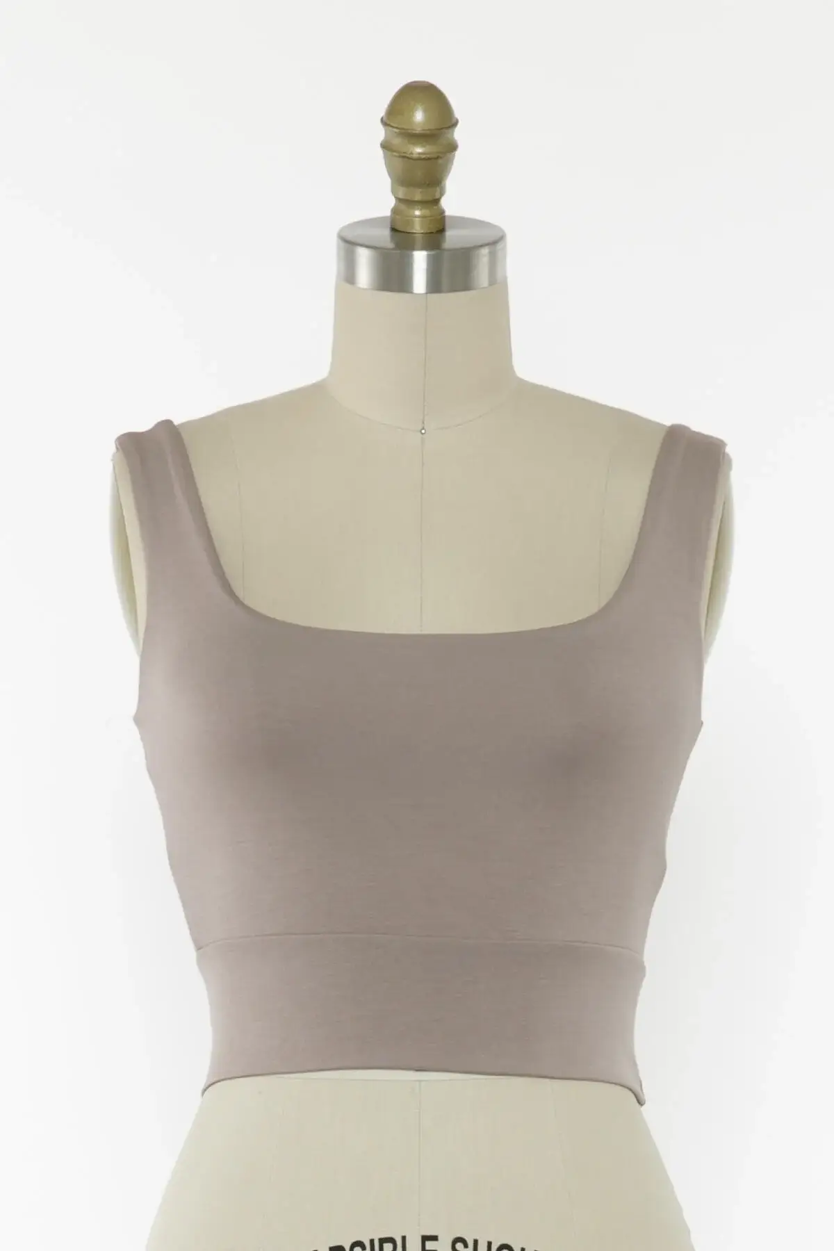 Final Touch - Wholesale Knit Top - Women's - Square Neck Fitted Crop Top - T1685942