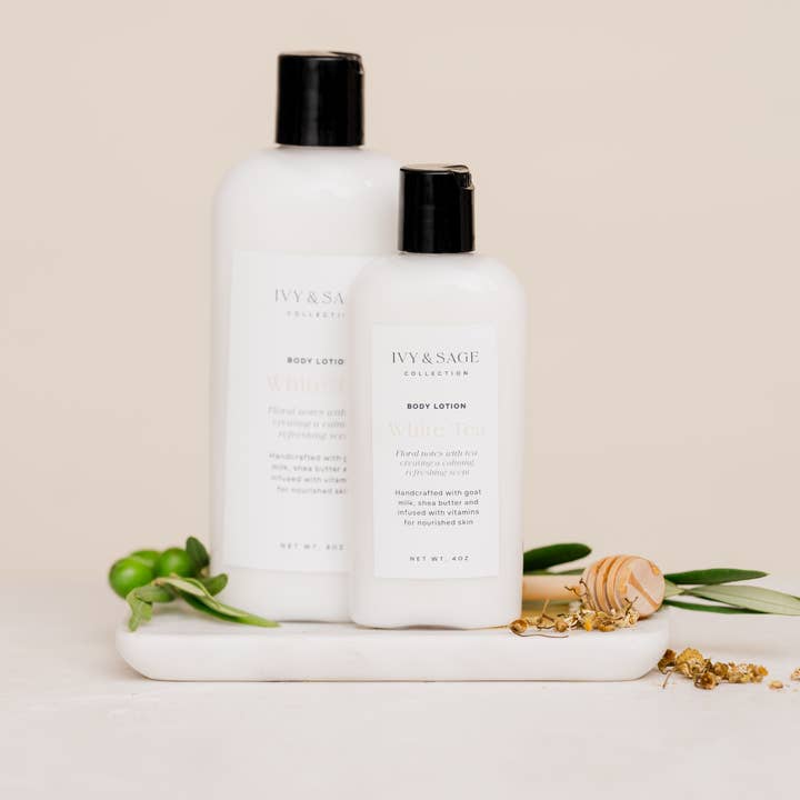 Ivy & Sage Collection - Wholesale Body Cream/Lotion - Body Lotion – White Tea, Refreshing & Hydrating0