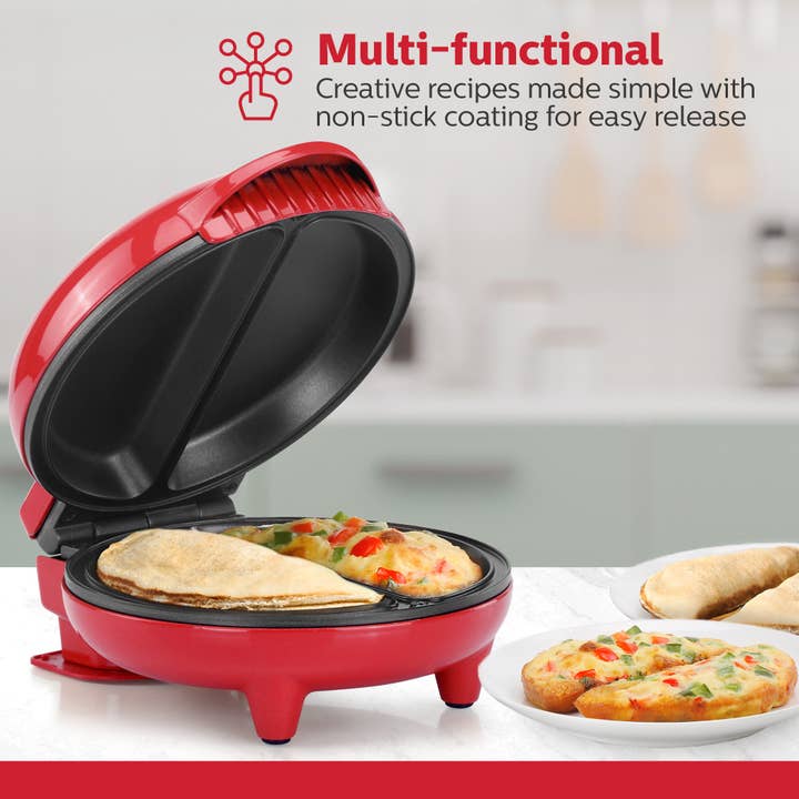 Holstein Housewares - Wholesale Kitchen Appliance - Easy Fast Breakfast Omelet Maker for Pancakes & Treats51