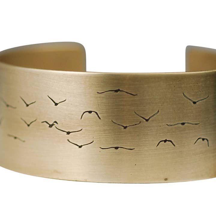 Flock Birds Manschett för wholesale av Krista Tranquilla Studio