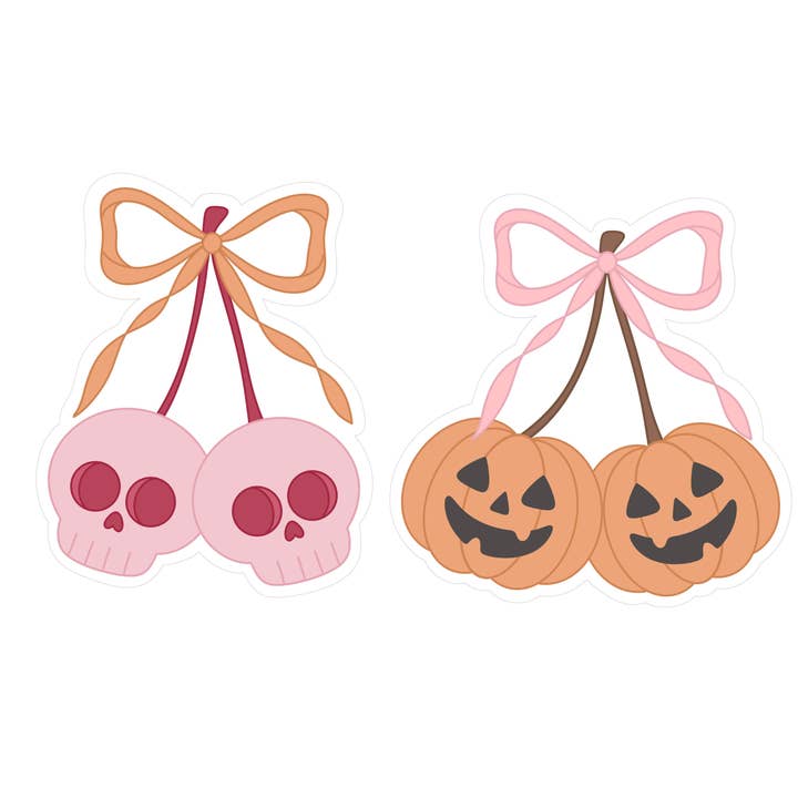 Skull Cherries or Pumpkin Cherries Cookie Cutters for wholesale by Maison’s Custom Cutters