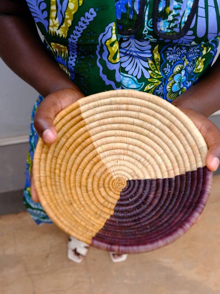 Brown Hues Woven Basket - Natural - Fair Trade for wholesale by Hands Producing Hope