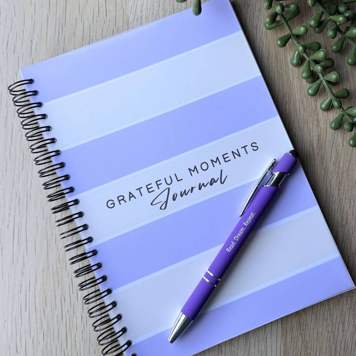 Grateful Moments Journal - Lilac Notebook for wholesale by Peachi Lane