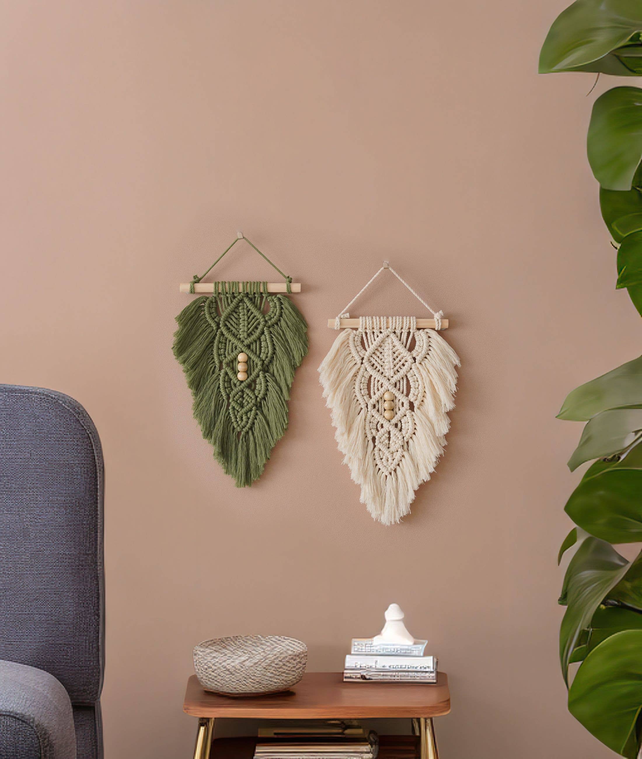 HeartCrafted - Wholesale Tapestry/Textile - Macrame Leaf L326