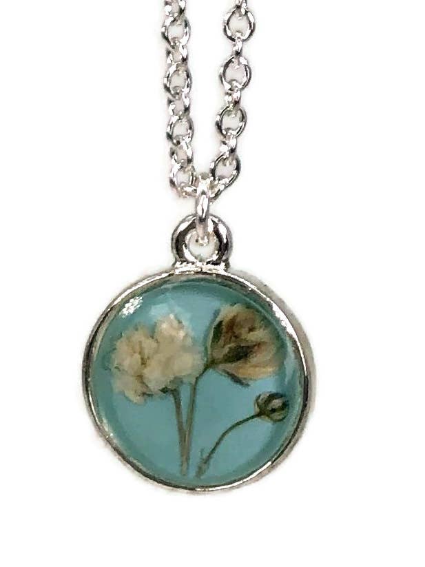 Souffle de bébé 16" Petite Rd. Collier-Bleu pour la vente par Shari Dixon