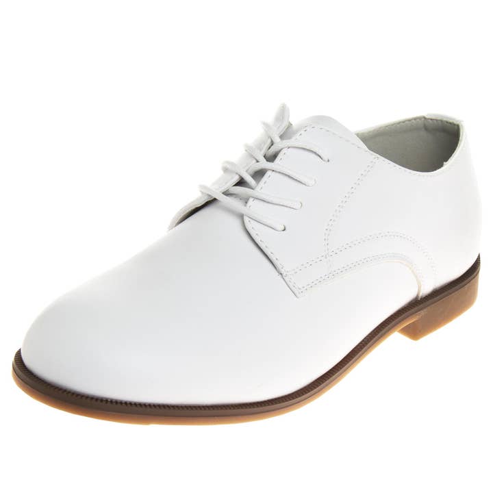 Josmo Boy White Dress Shoes Sizes 12-4 for wholesale by Josmo Shoes Inc