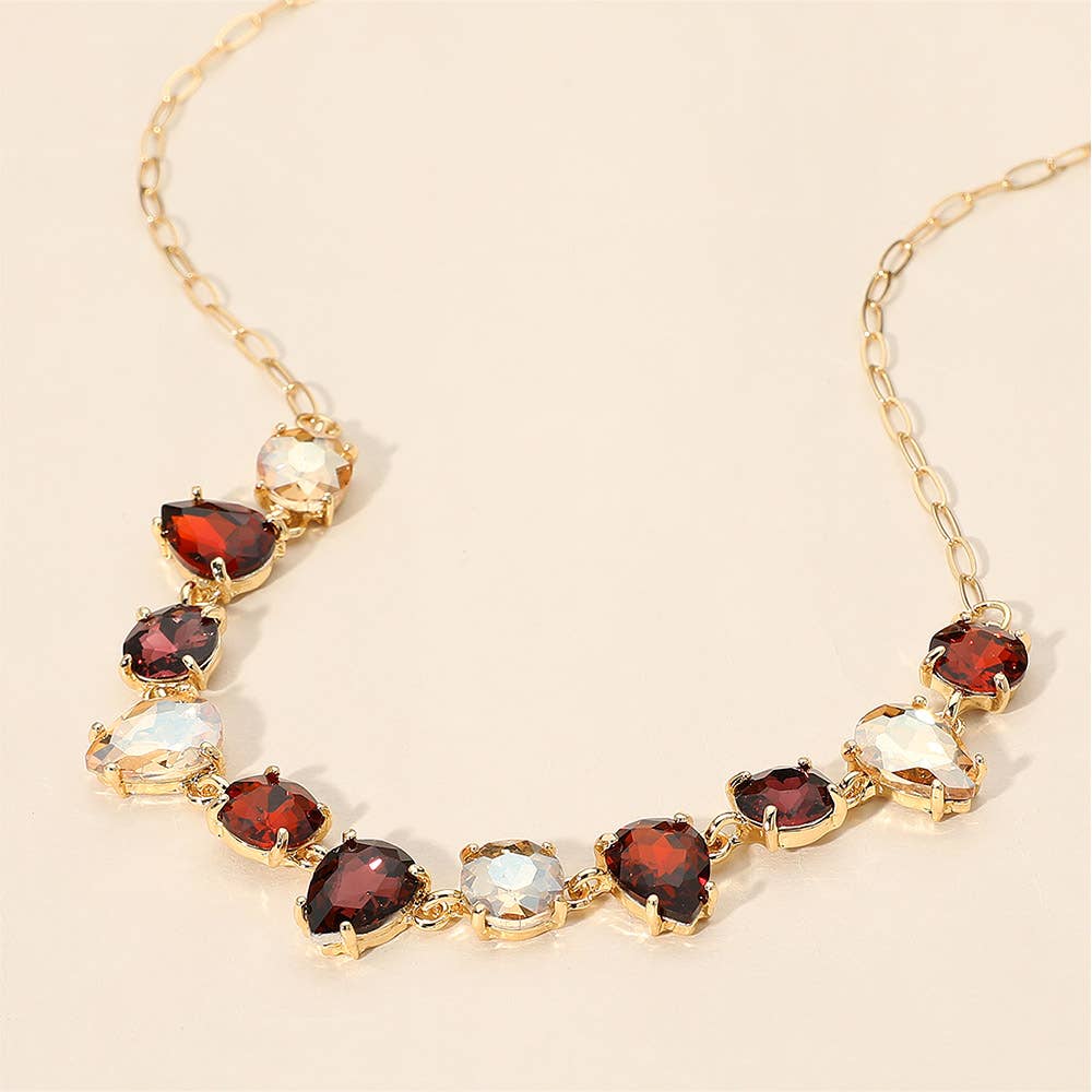 Sensibling Corp. - Venta al por mayor Collares con colgantes/abalorios - Collar de noche con eslabones de piedra ovalada redonda en forma de lágrima con cojín14