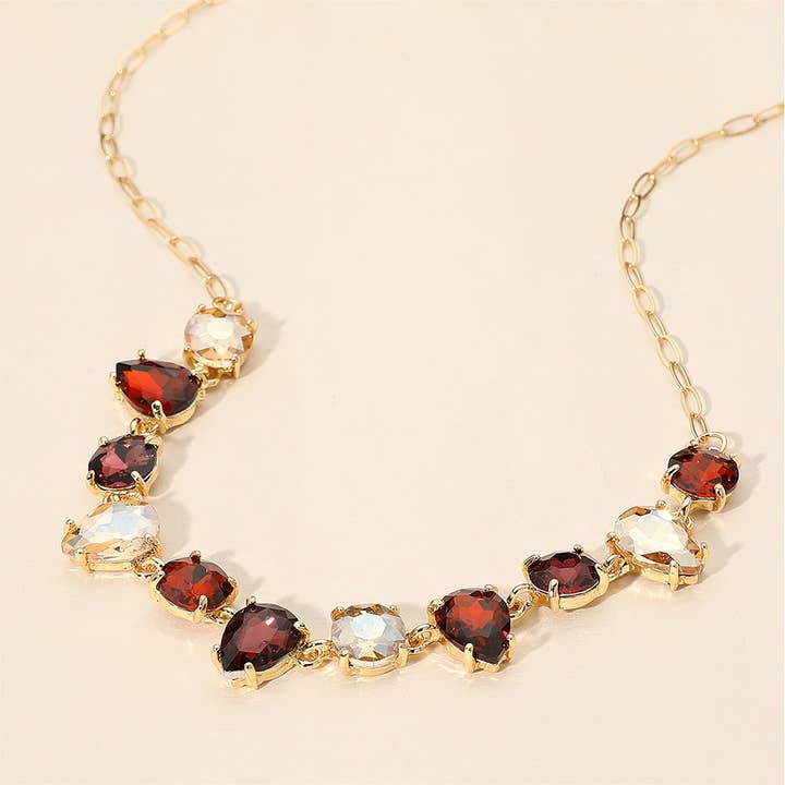 Sensibling Corp. - Vendita all'ingrosso Collana con ciondolo/pendaglio - Collana da Sera con Pietre a Cuscino, Goccia, Rotonde, Ovali e Maglie14