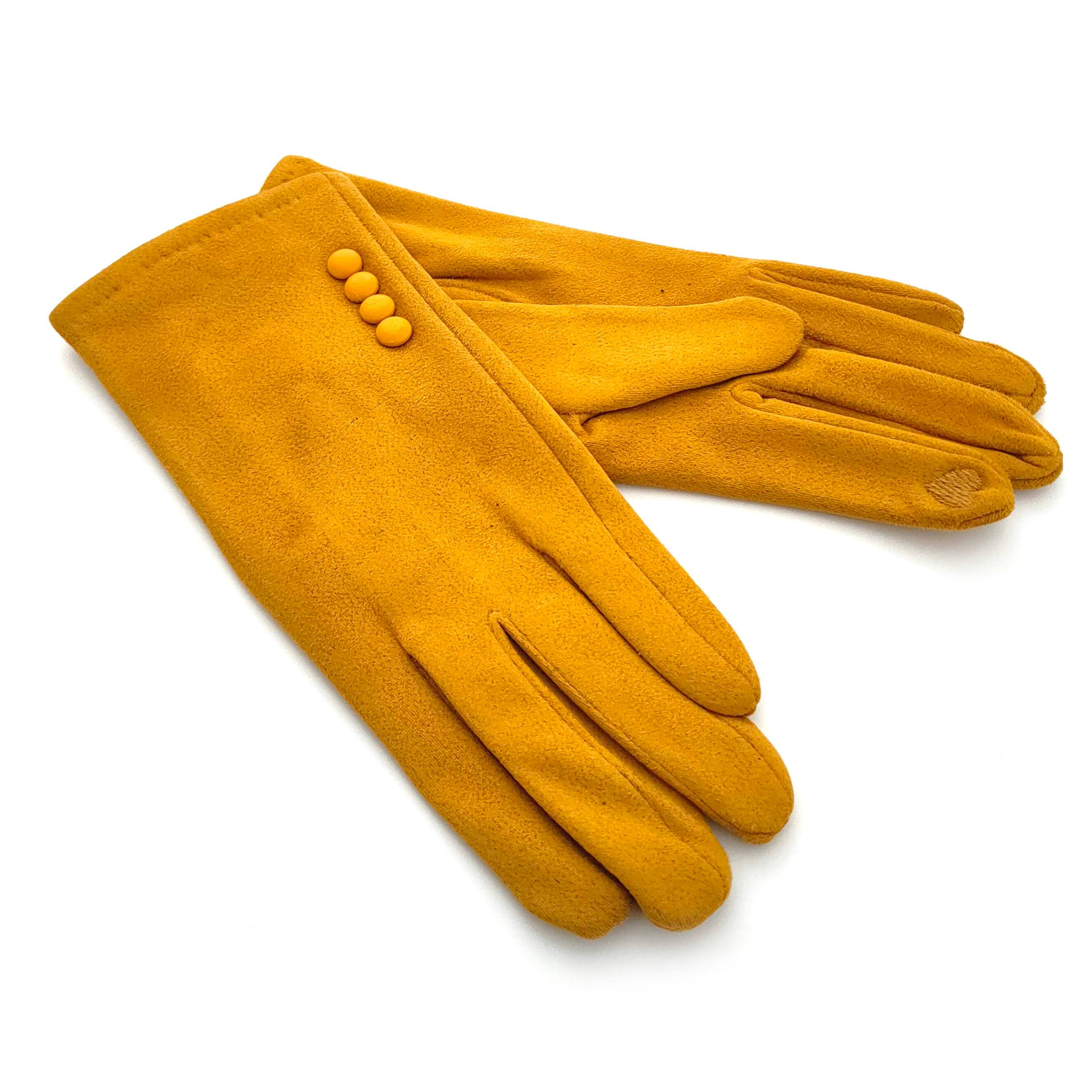 Black Ginger – wholesale Gloves – Women's – Bright Colour Gloves - Mustard0